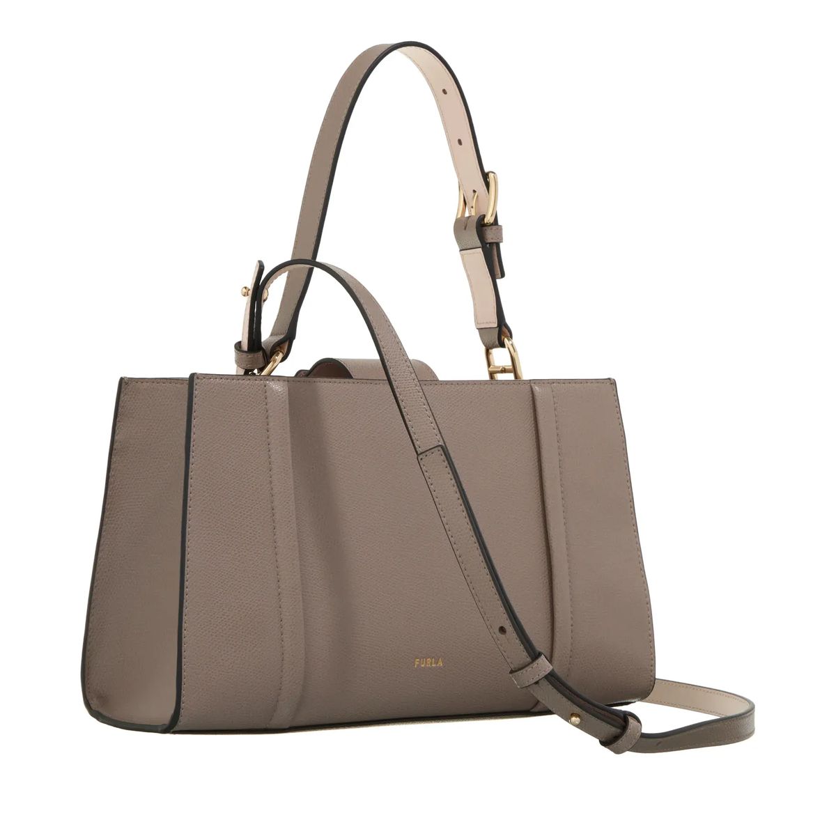 Elegante strukturierte Ledertasche