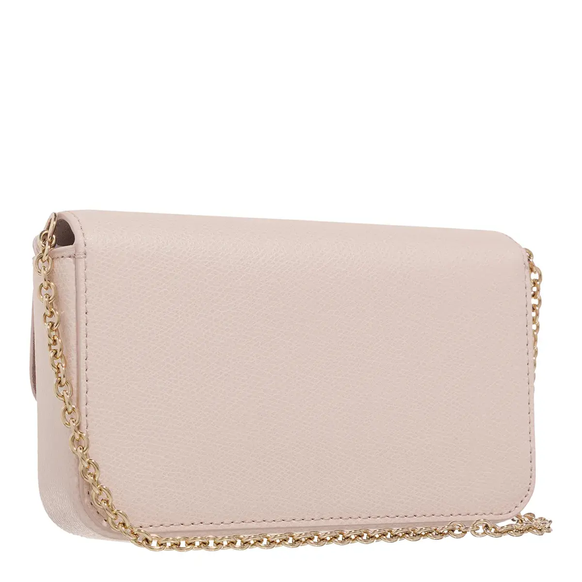 Mini-Leder-Umhängetasche mit Kette