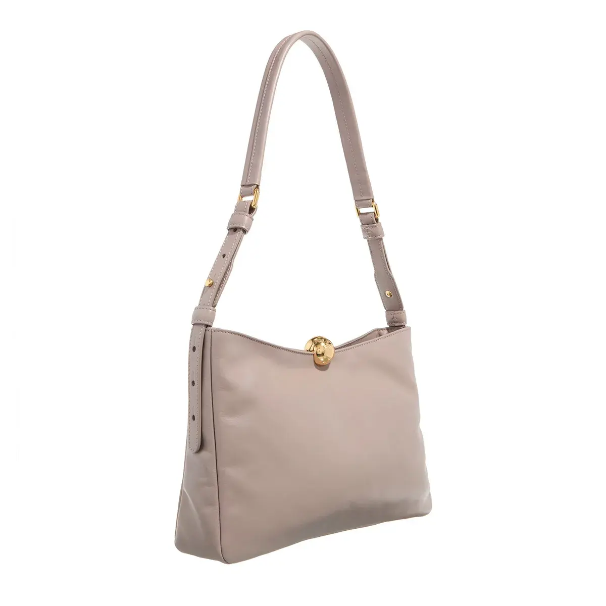 Elegante Schultertasche aus Leder mit Verschluss