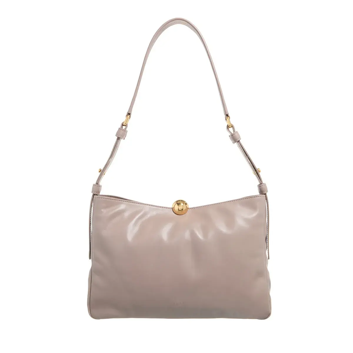 Elegante Schultertasche aus Leder mit Verschluss