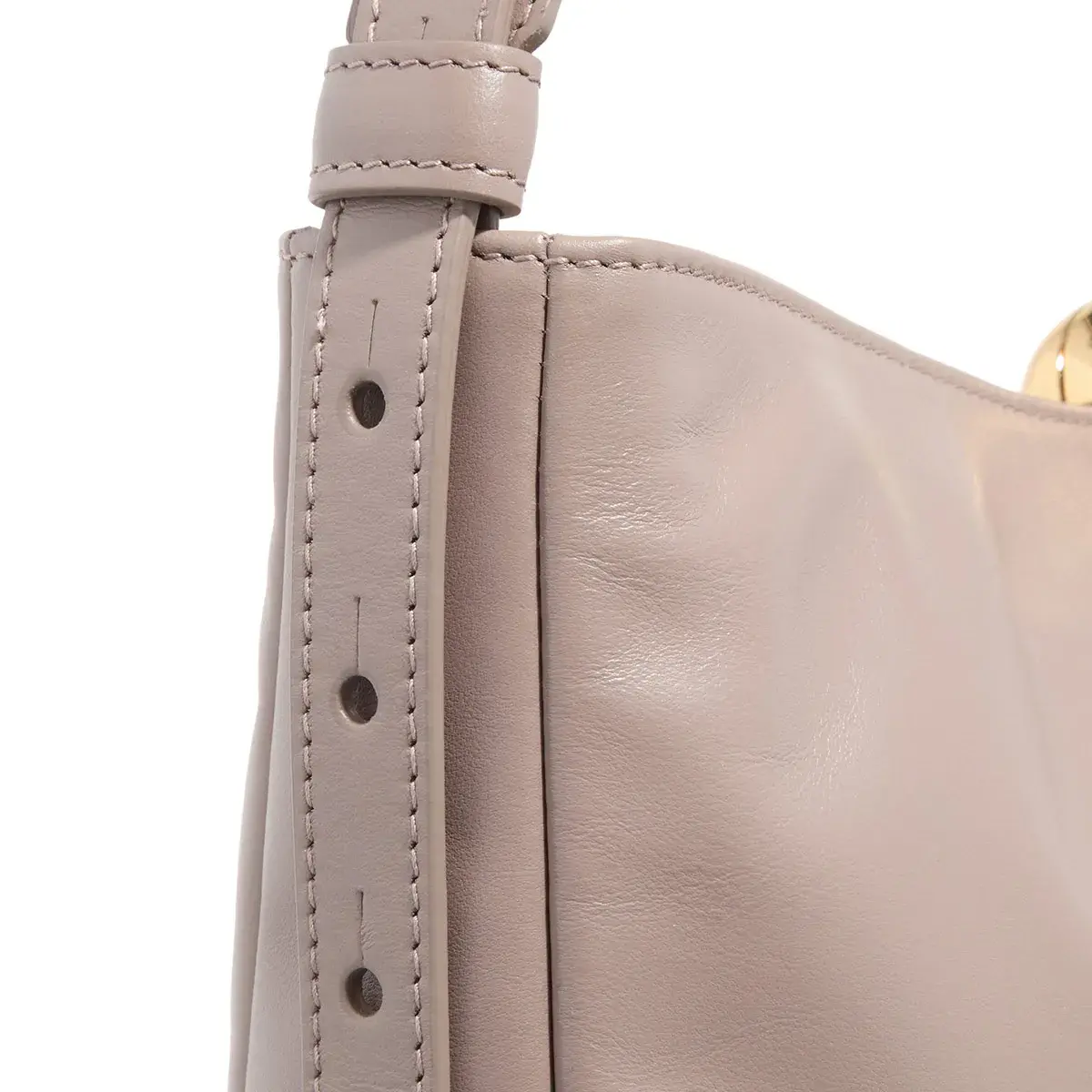 Elegante Schultertasche aus Leder mit Verschluss