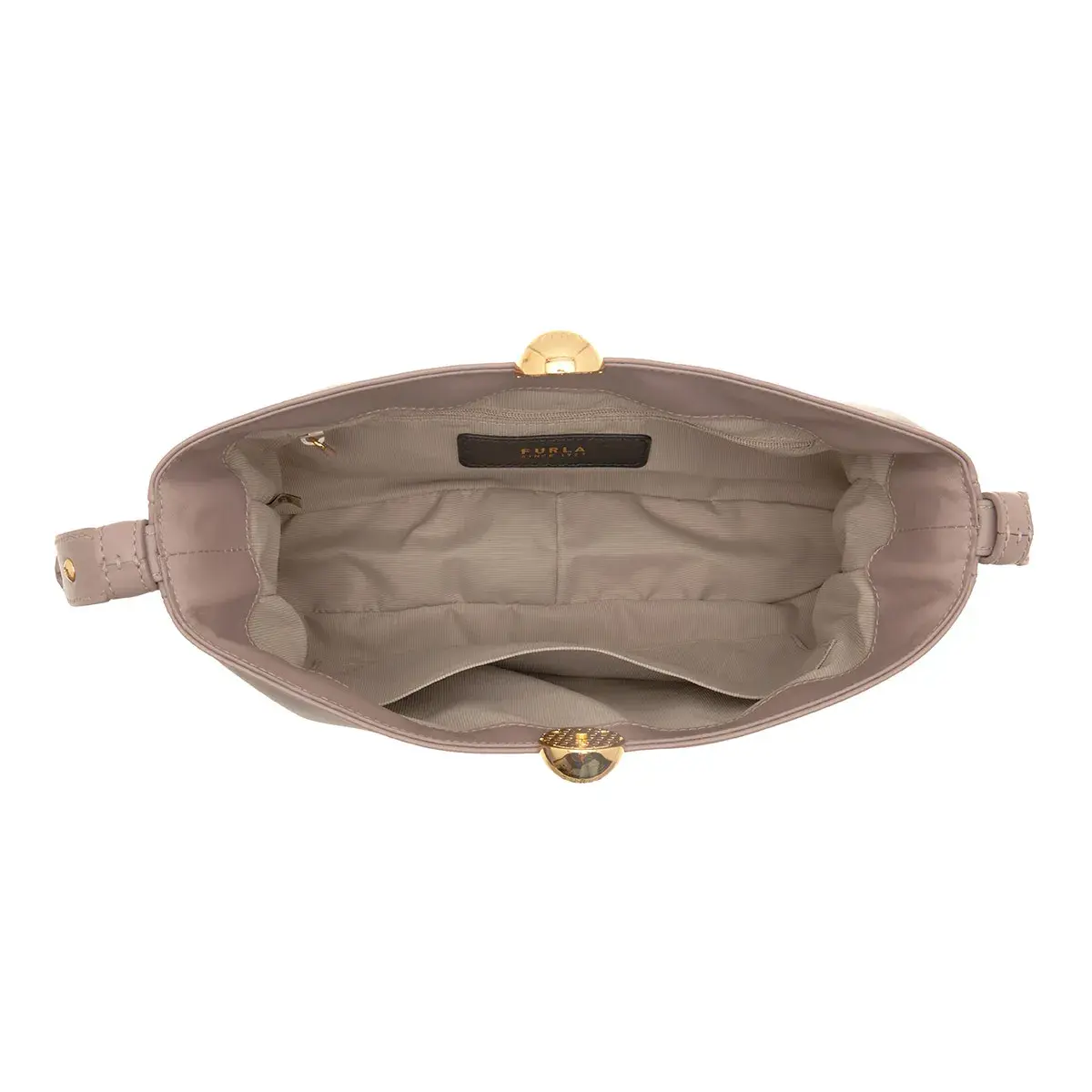 Elegante Schultertasche aus Leder mit Verschluss