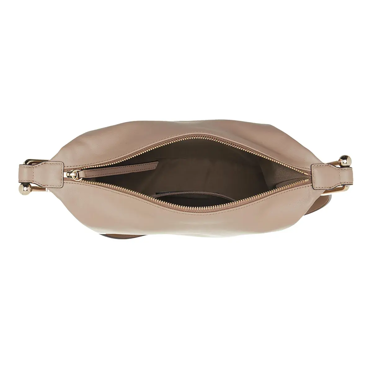 Minimalistische Hobo-Umhängetasche aus Leder