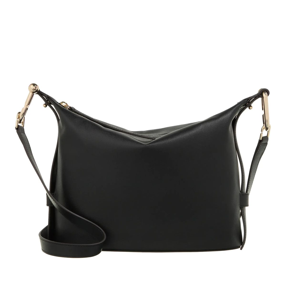 Elegante strukturierte Leder Hobo-Tasche