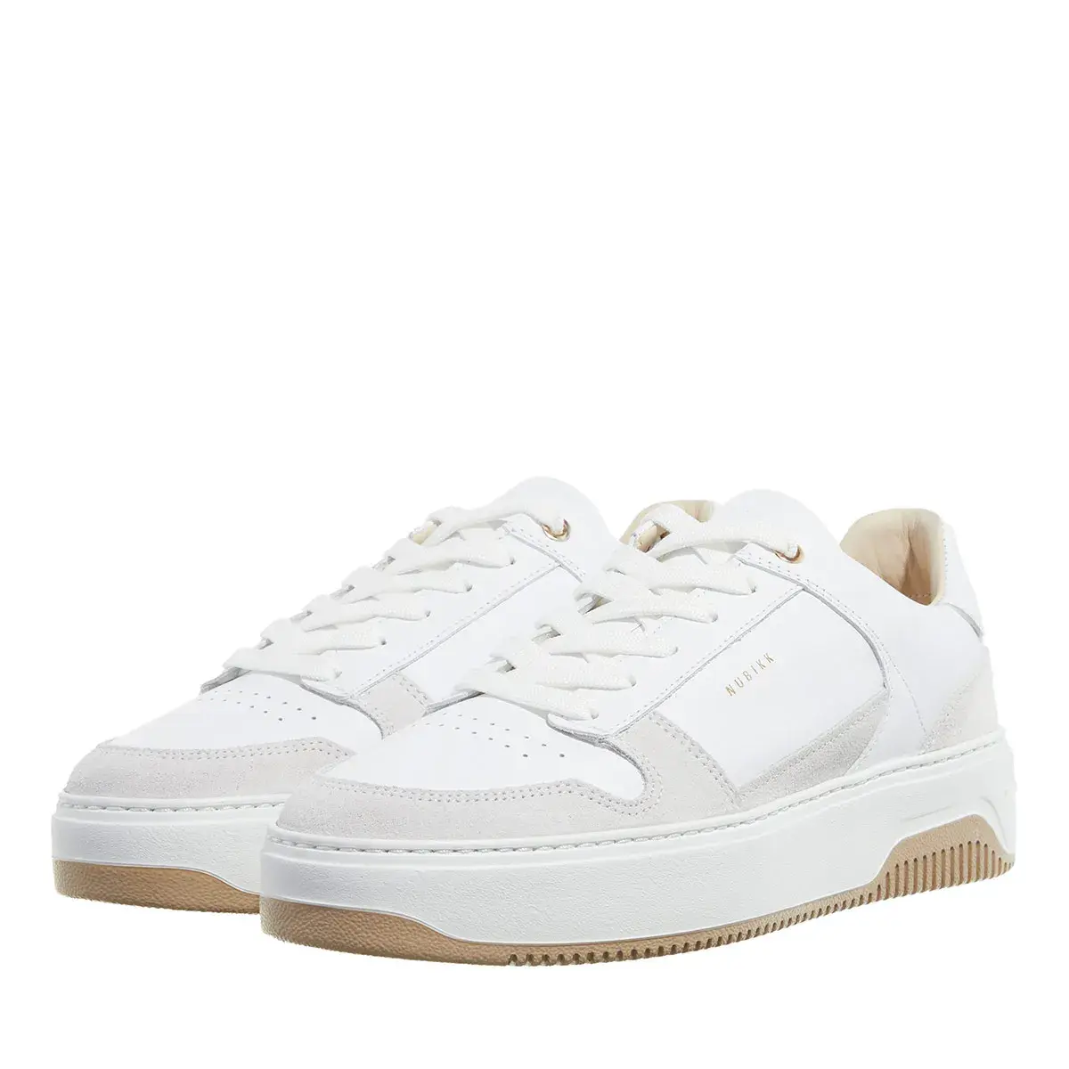 Weißer Court-Sneaker aus Leder