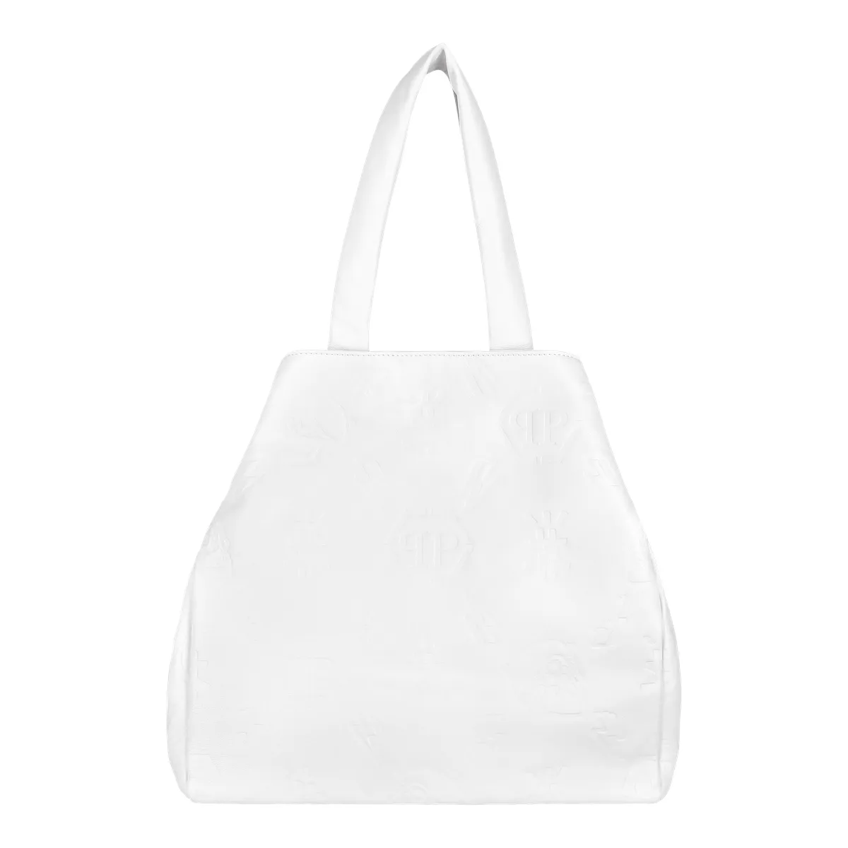Shopper Tote mit geprägtem Monogrammmuster