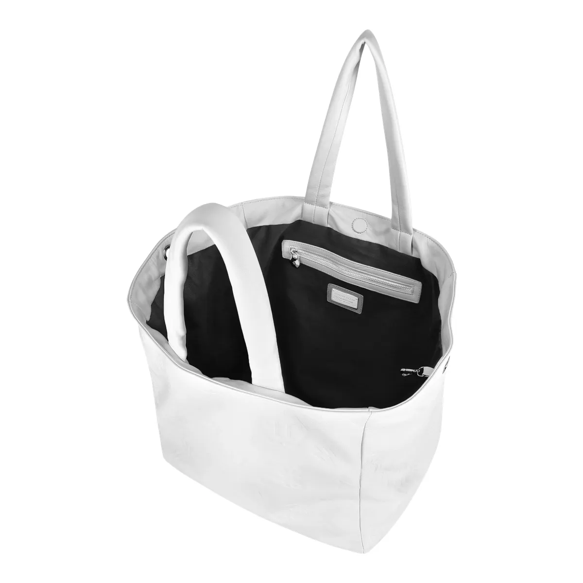 Shopper Tote mit geprägtem Monogrammmuster