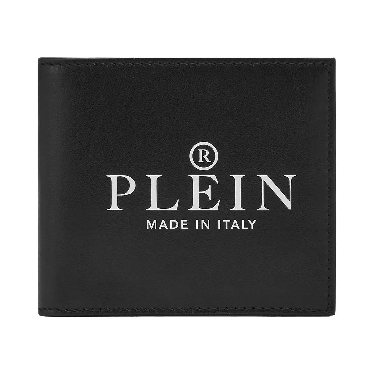 Leder-Bifold-Geldbörse mit Logo