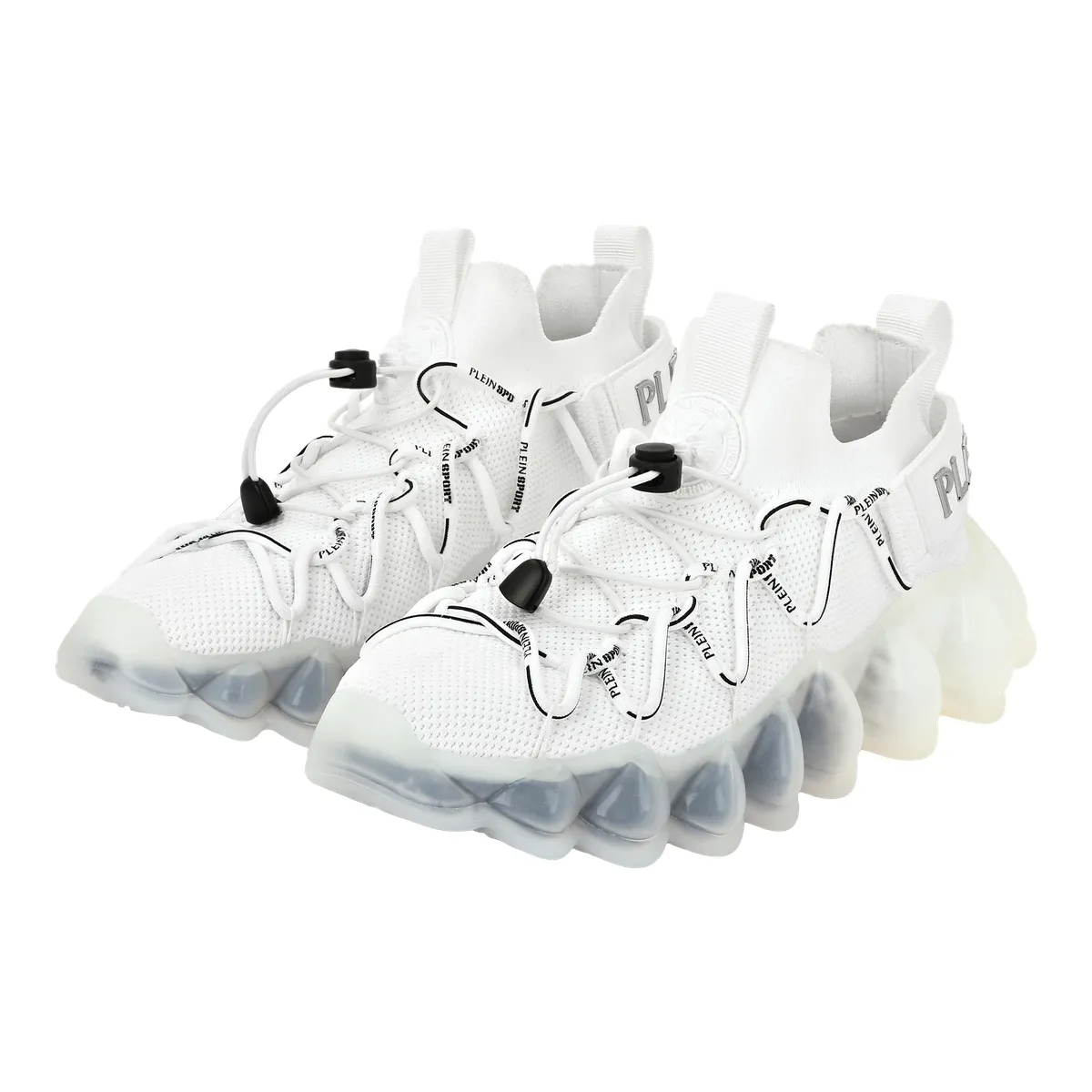 Weißer Bubble Runner Low-Top Sneaker