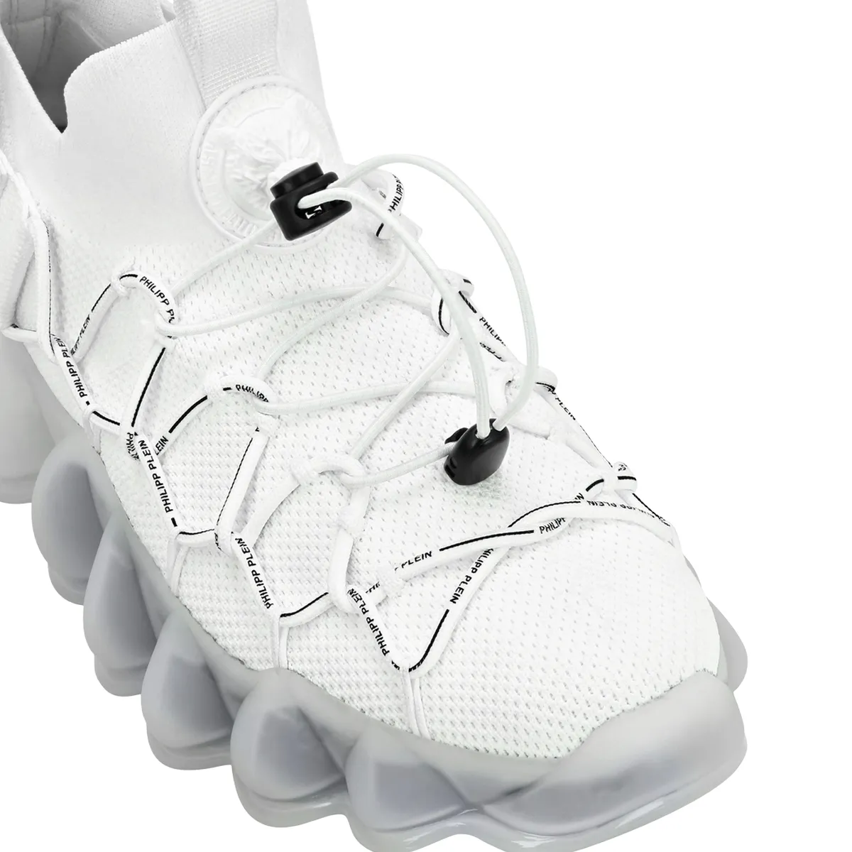 Weißer Bubble Runner Low-Top Sneaker