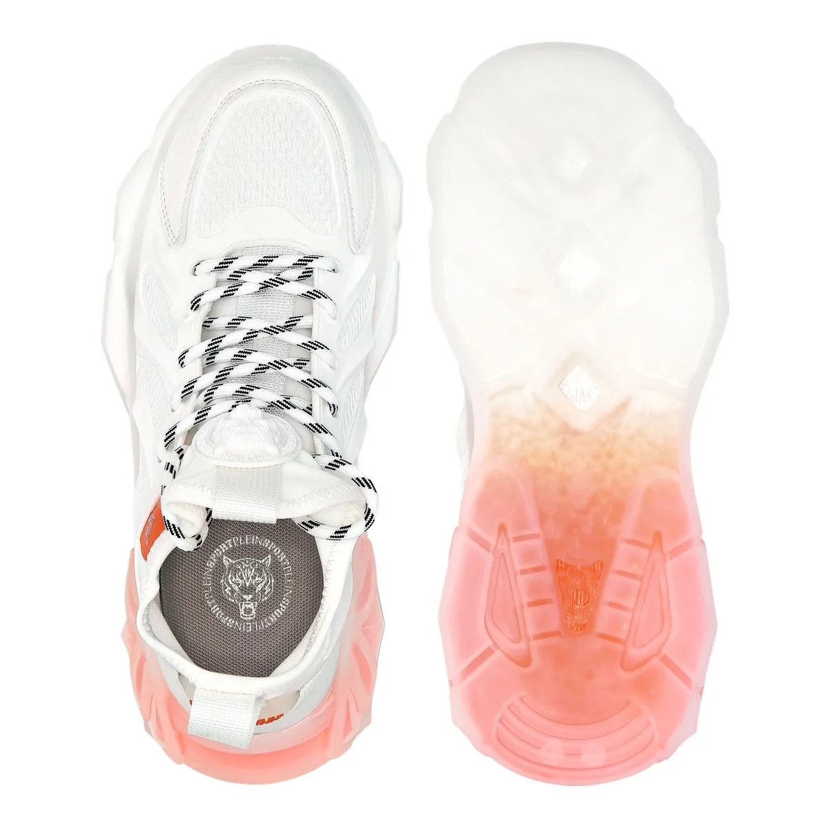 Weiße klobige Mode-Sneakers