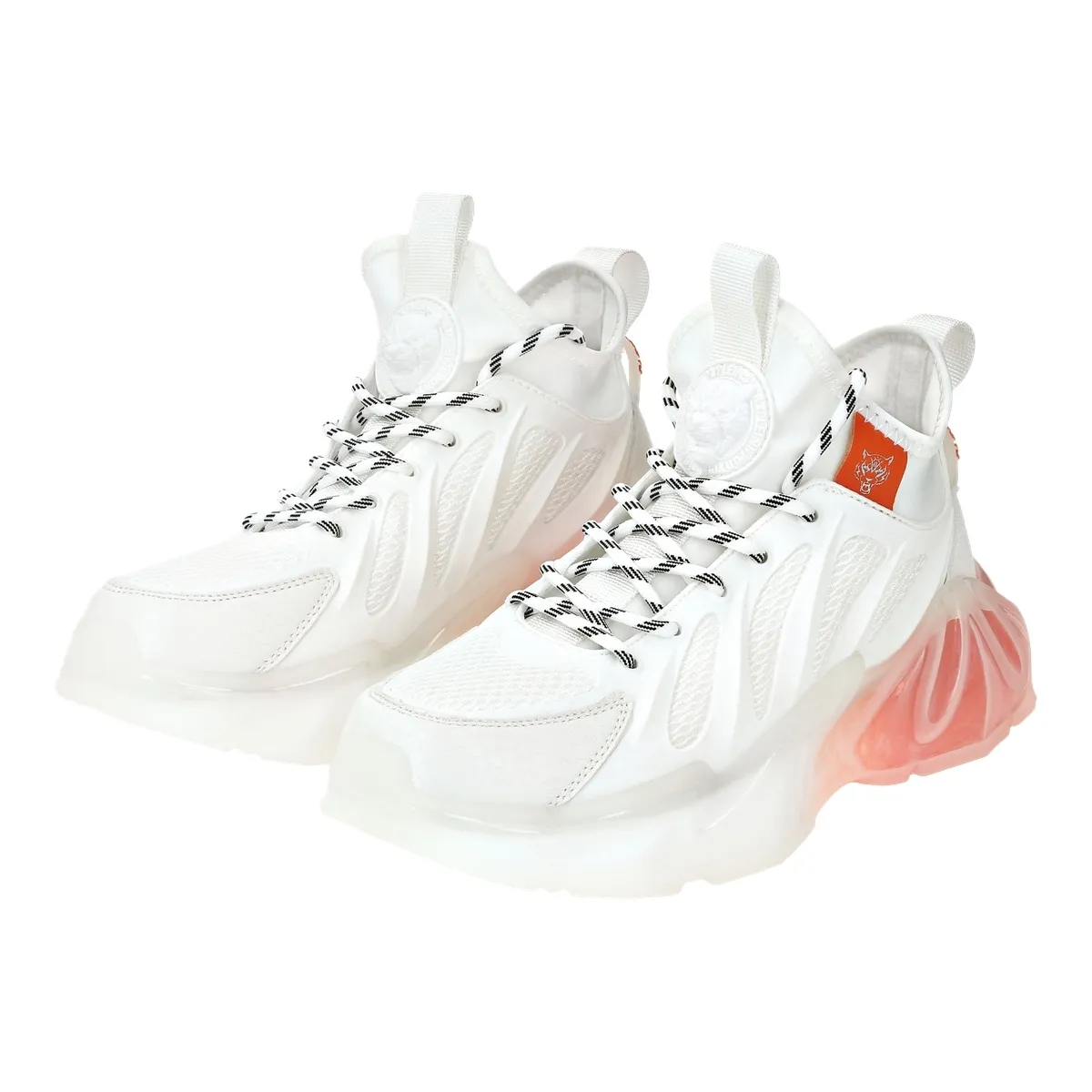Weiße klobige Mode-Sneakers