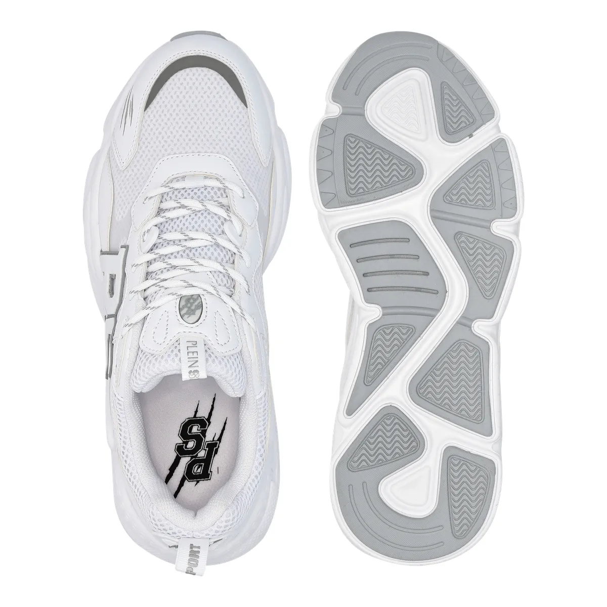 Weiße Klobige Sohle Mode Turnschuhe