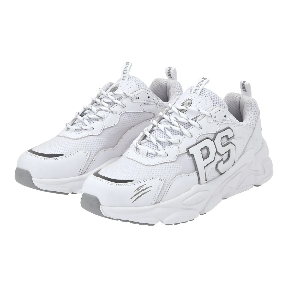 Weiße Klobige Sohle Mode Turnschuhe