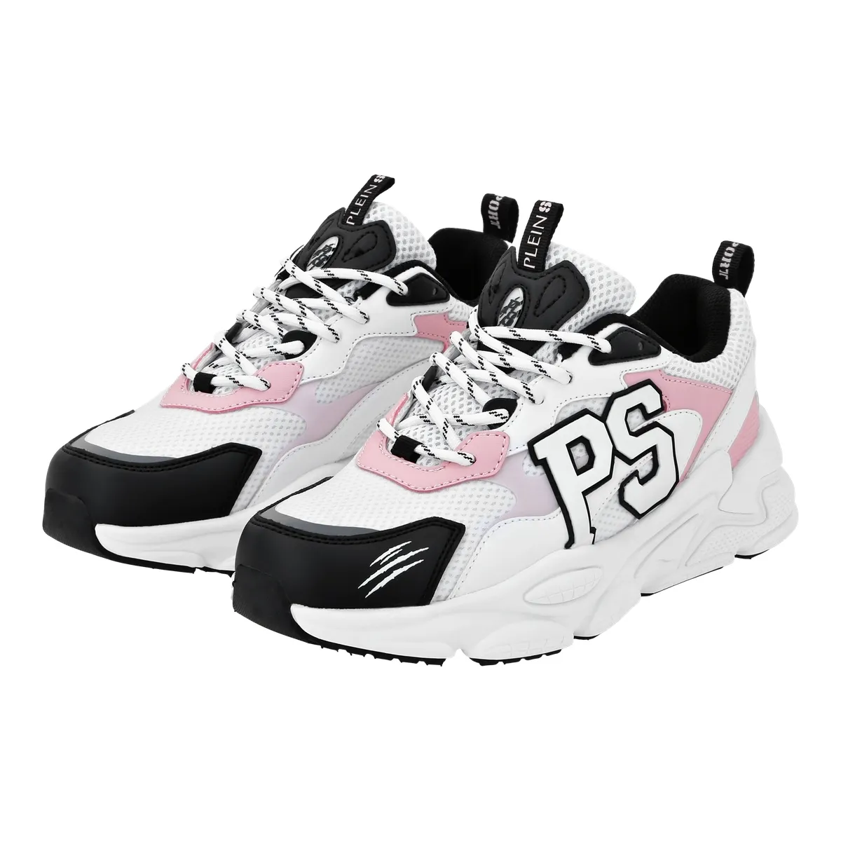 Weiße Klobige Sohle Mode Turnschuhe