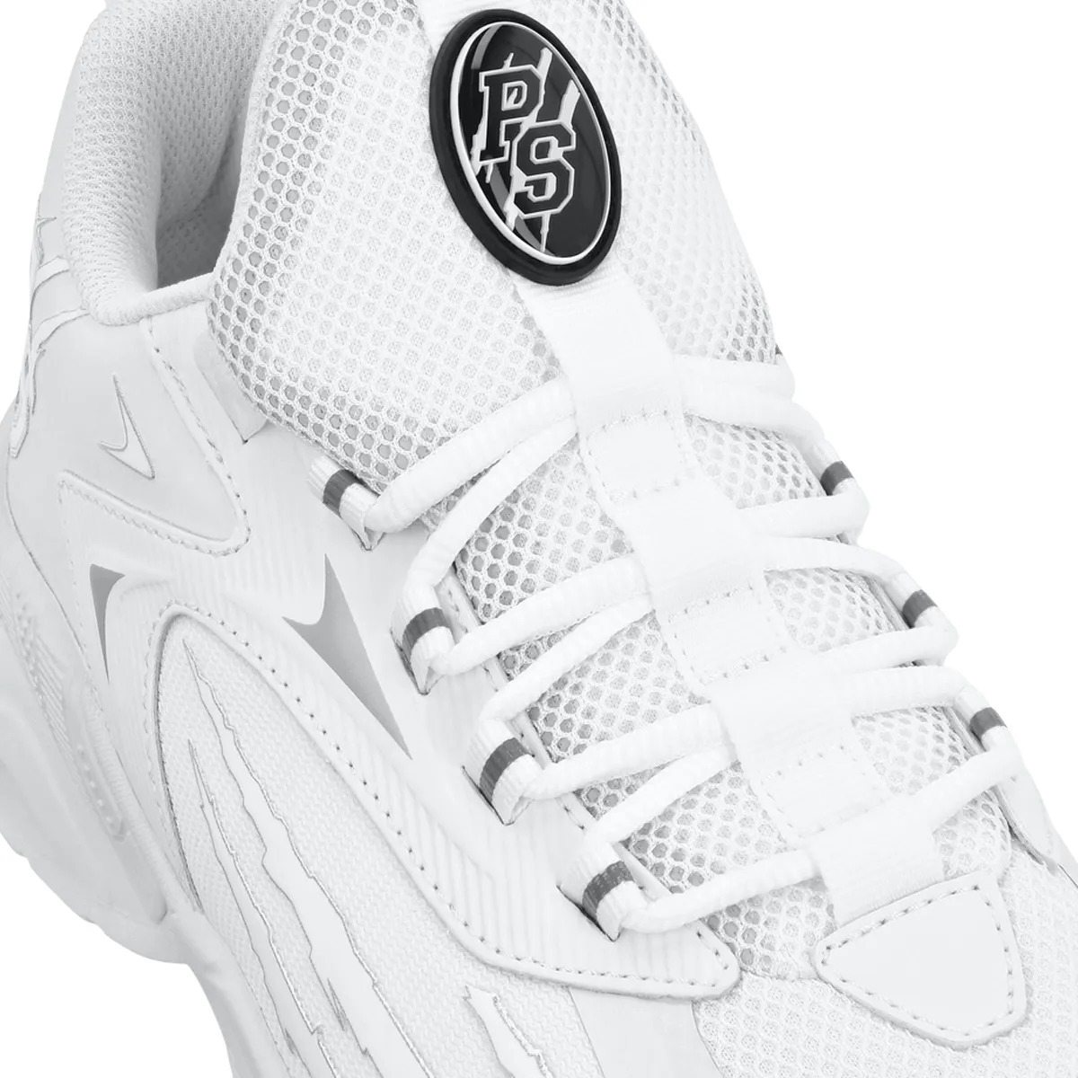 Sportliche weiße Low-Top-Sneakers