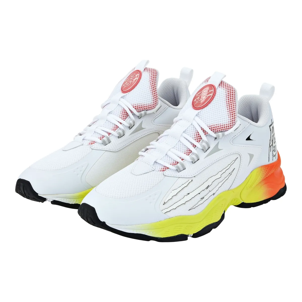 Sportliche weiße Low-Top-Sneakers