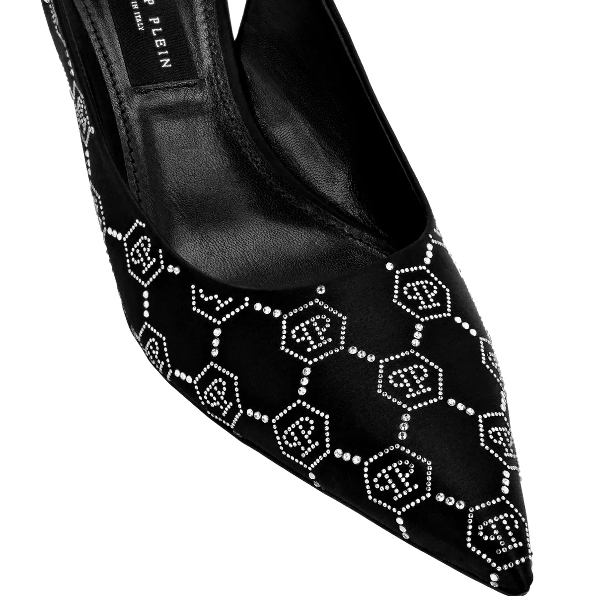 Verzierte Slingback-Pumps mit Kitten-Absatz