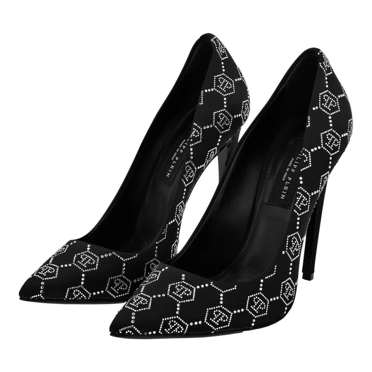 Elegante Strass Monogramm Stiletto Pumps
