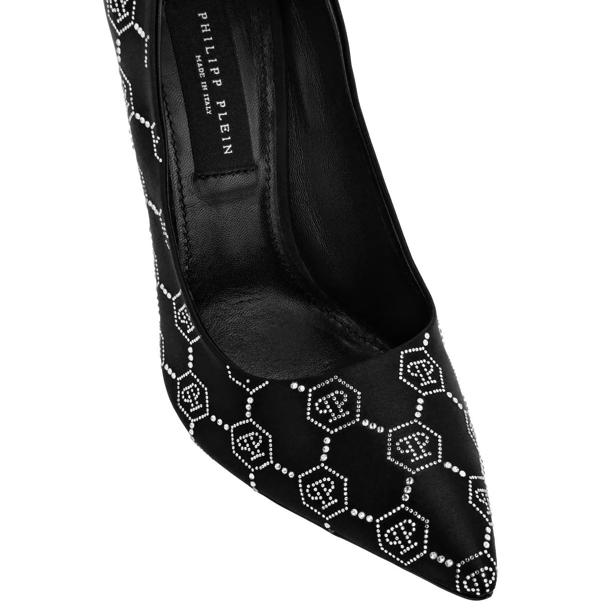 Elegante Strass Monogramm Stiletto Pumps