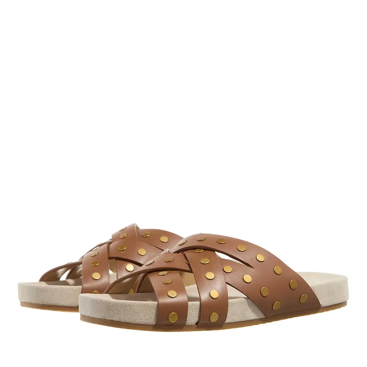 Leder Sandalen mit Ziernieten