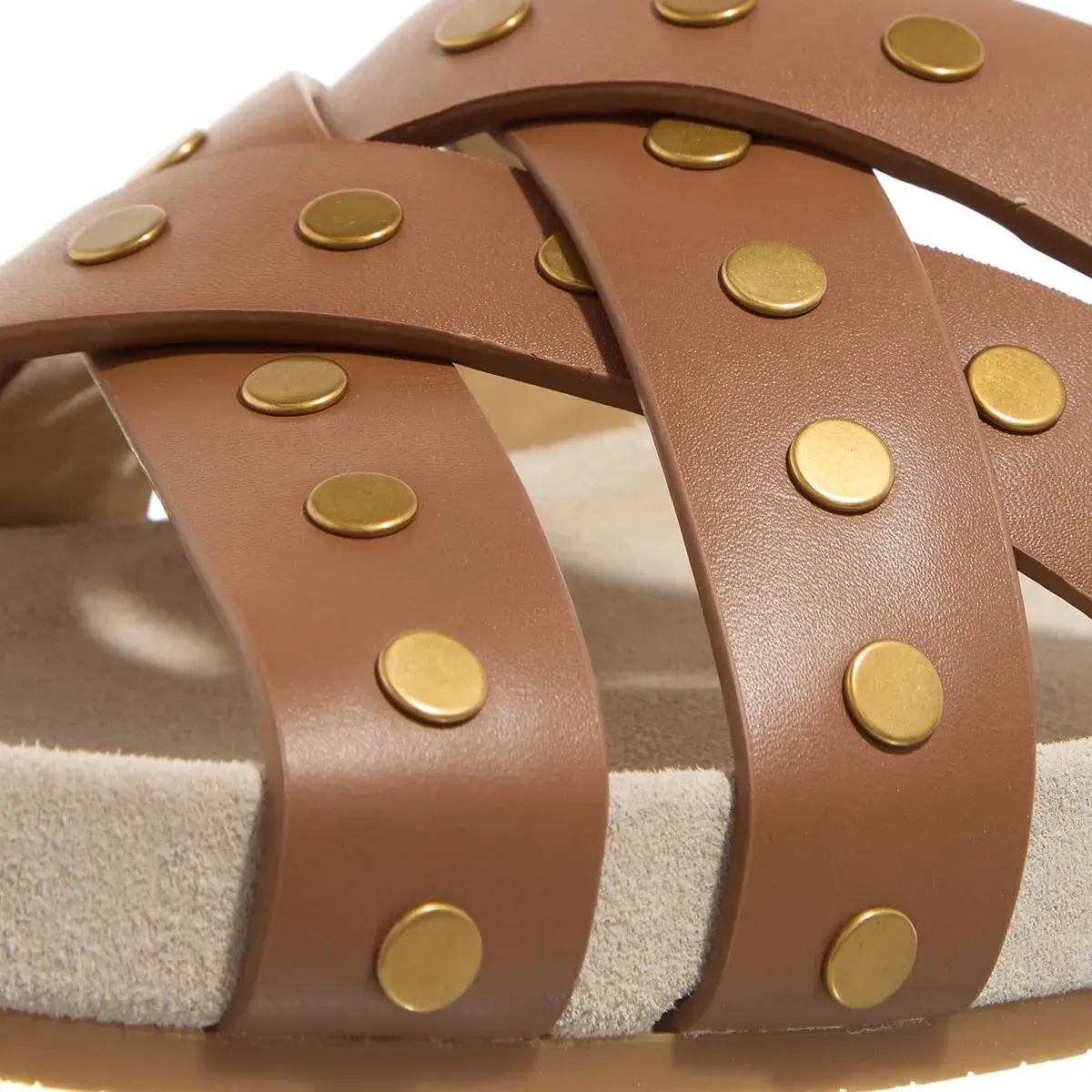 Leder Sandalen mit Ziernieten