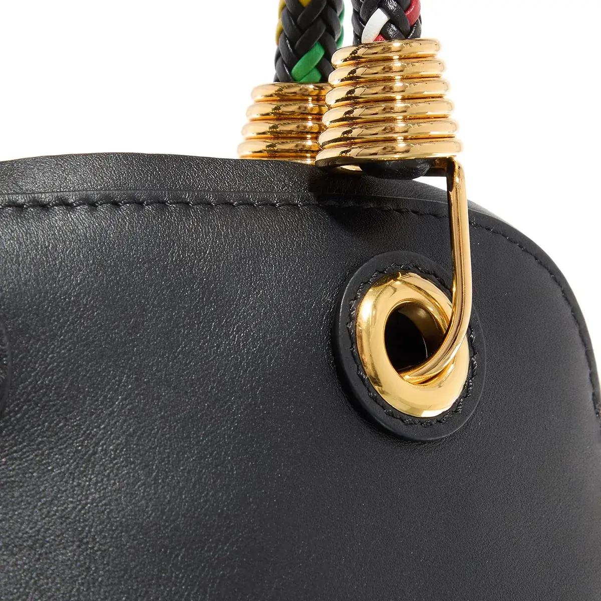 Henkeltasche mit geflochtenem Griff