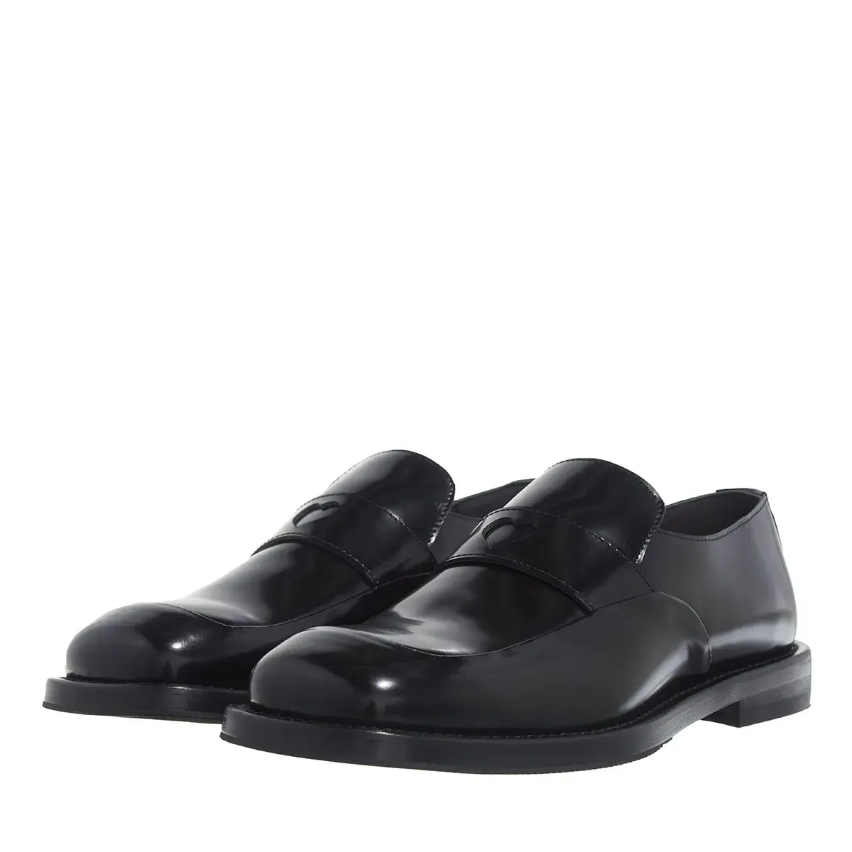 Klassischer schwarzer Penny Loafer aus Leder