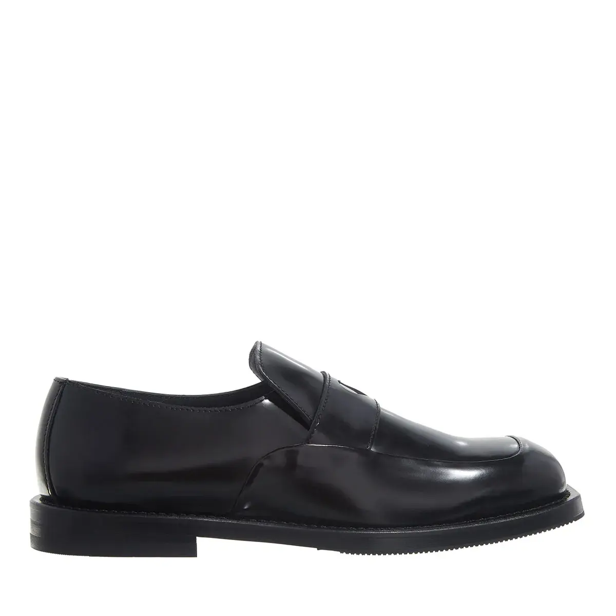 Klassischer schwarzer Penny Loafer aus Leder