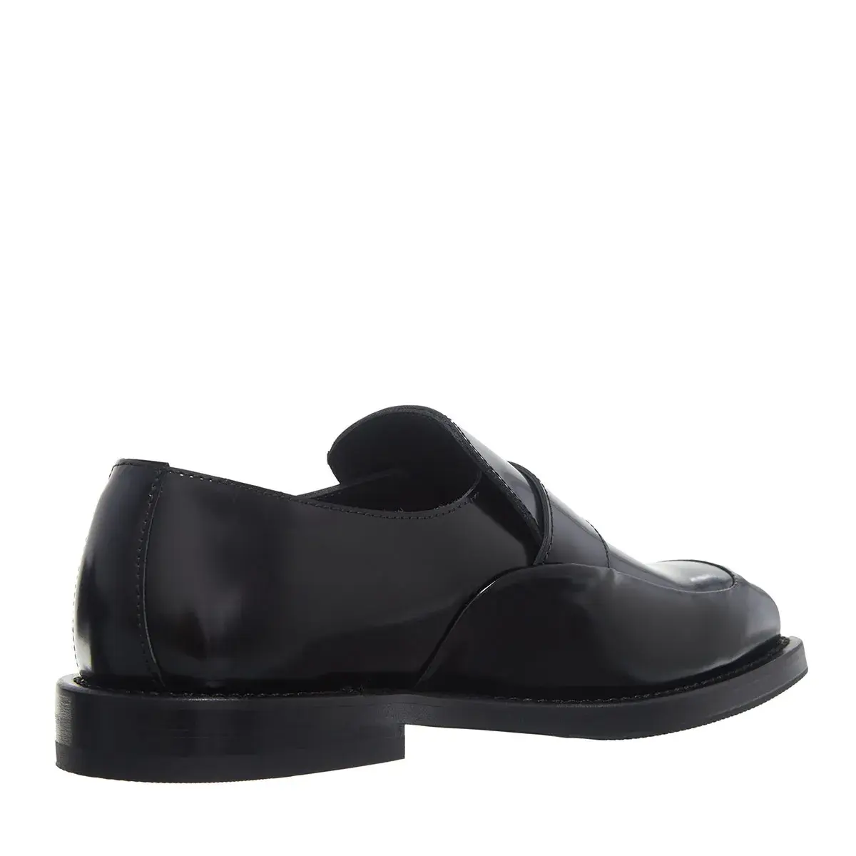 Klassischer schwarzer Penny Loafer aus Leder