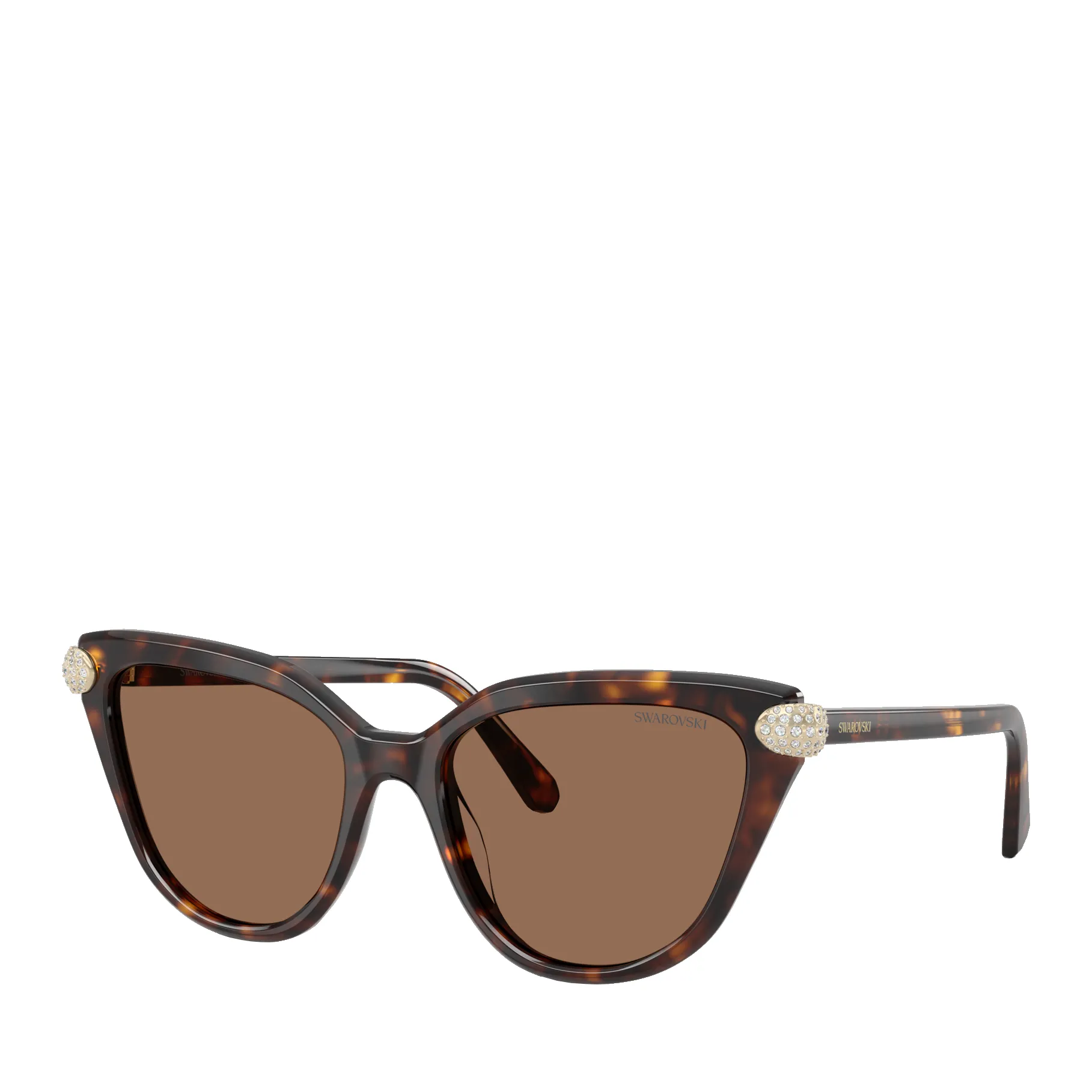 Elegante Cat-Eye Sonnenbrille mit Kristallen