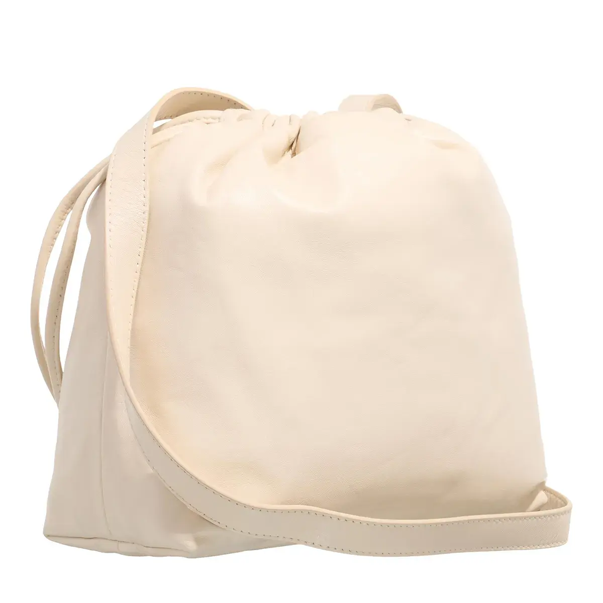 Beuteltasche aus Glattleder mit Kette