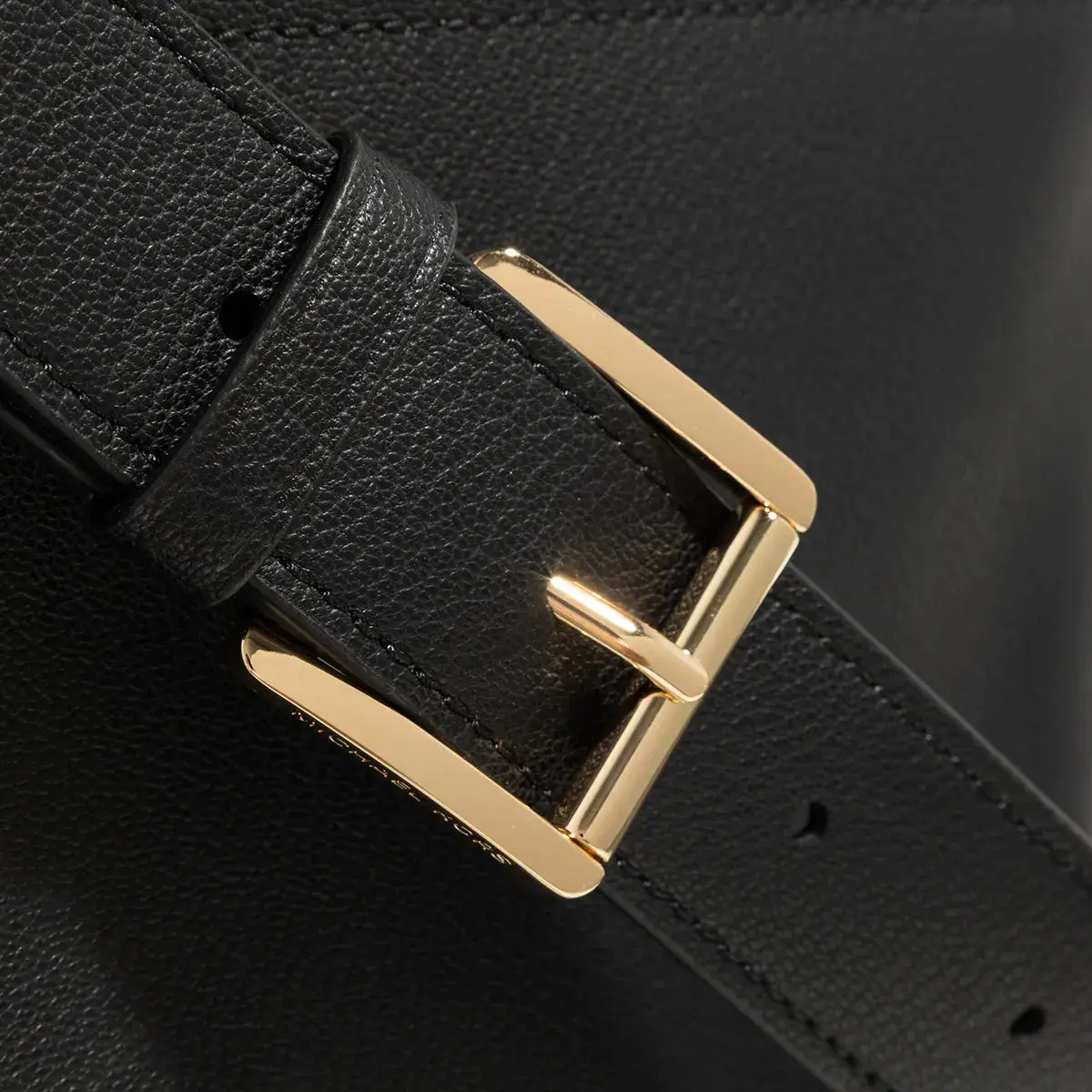 Elegante schwarze Leder Messenger Bag