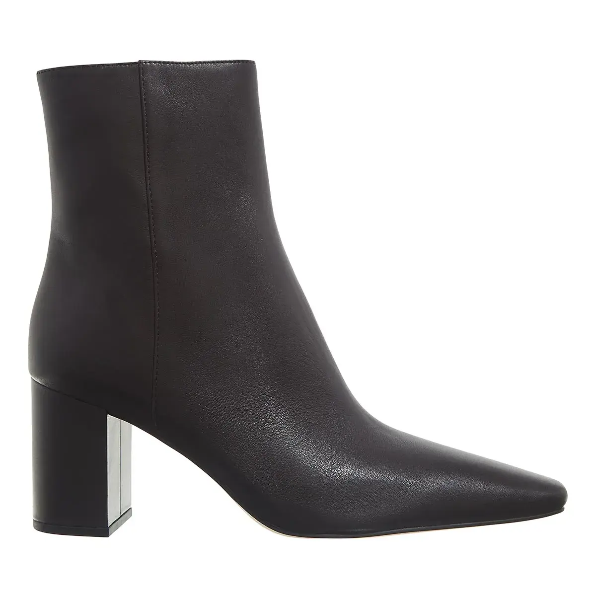 Elegante Leder-Stiefeletten mit Absatz