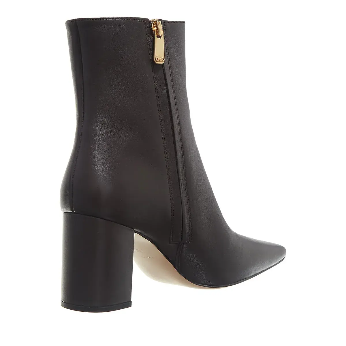 Elegante Leder-Stiefeletten mit Absatz