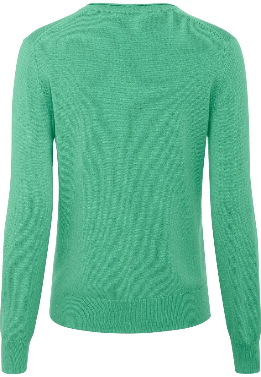 GALERIA Seide-Kaschmir Pullover "Monaco", V-Ausschnitt, für Damen, grün, 38