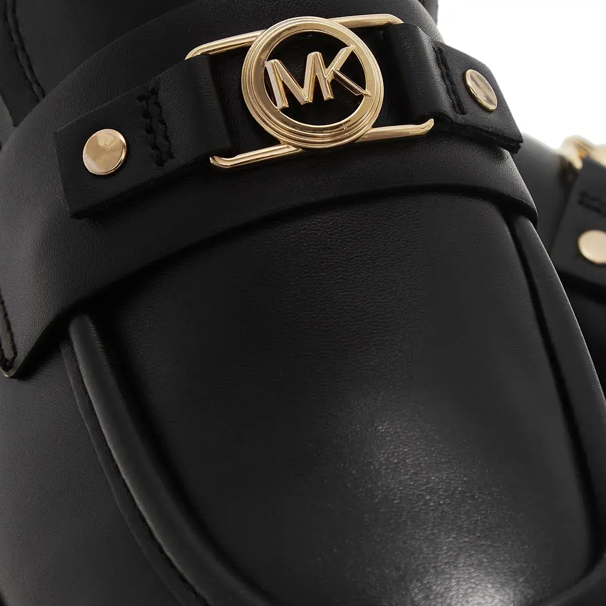 Platform-Loafer mit Profilsohle und Schnalle