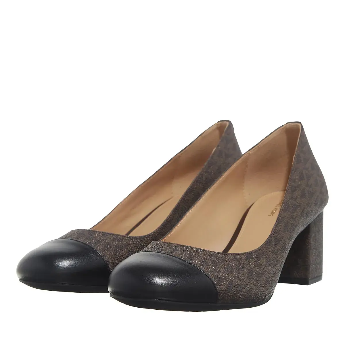 Cap-Toe Blockabsatz Pumps