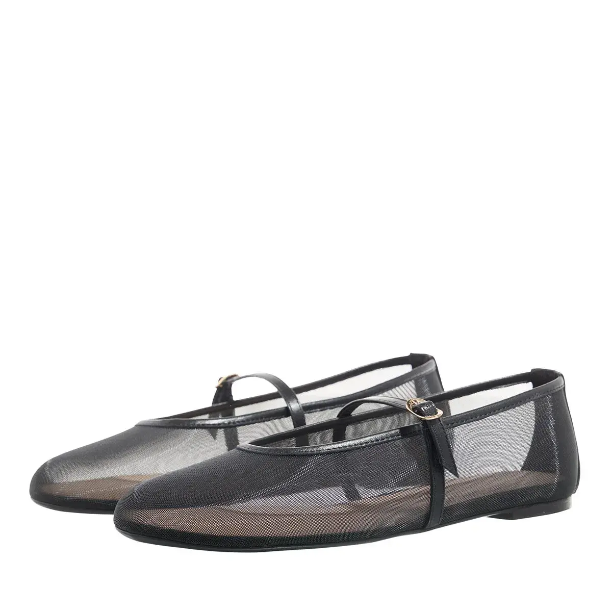 Mesh Mary Jane Ballerinas