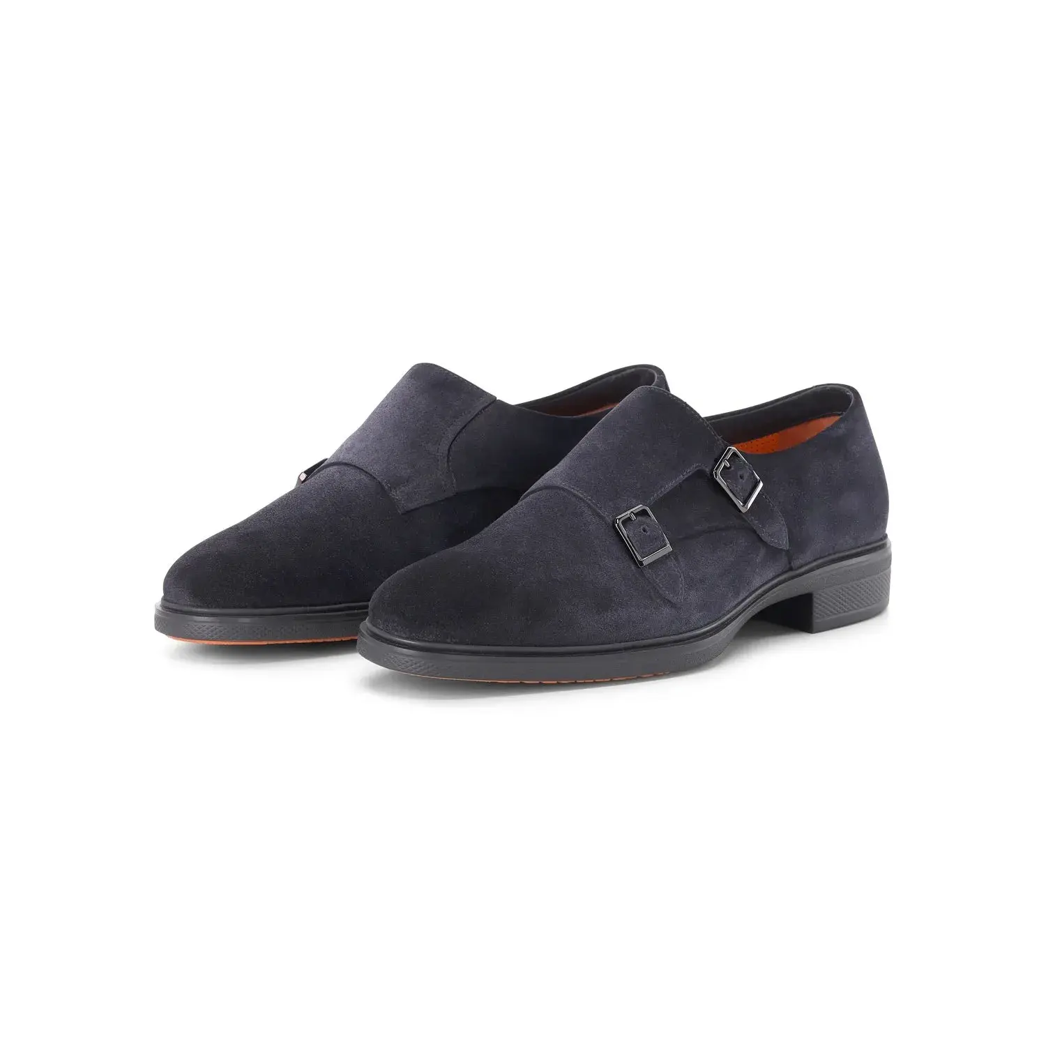 Wildleder Doppel-Monk-Riemen Slipper