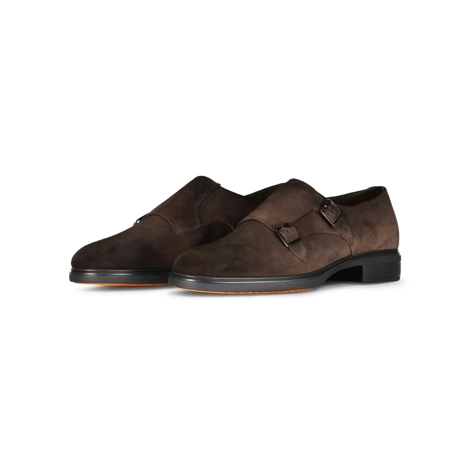 Wildleder Doppel-Monk-Riemen Slipper