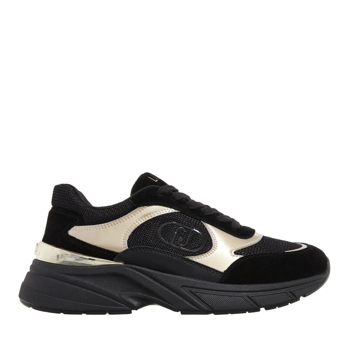 Metallic-Besatz Klobige Sohle Sneaker