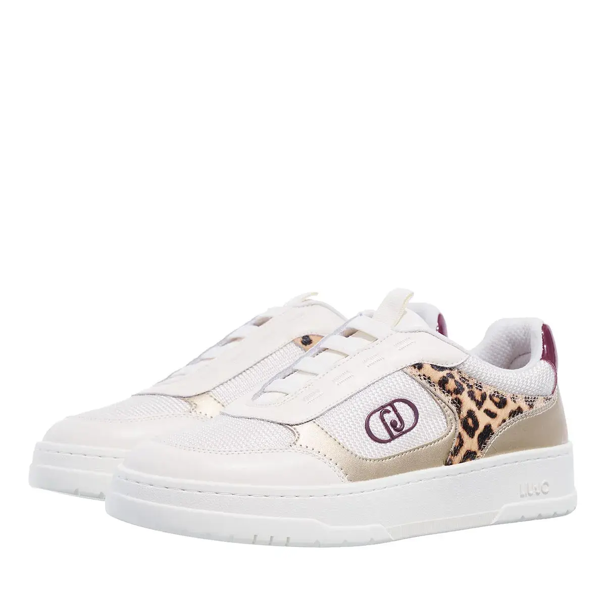 Low-Top Sneaker mit Leopardenmuster