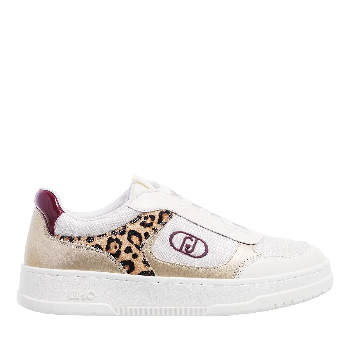 Low-Top Sneaker mit Leopardenmuster
