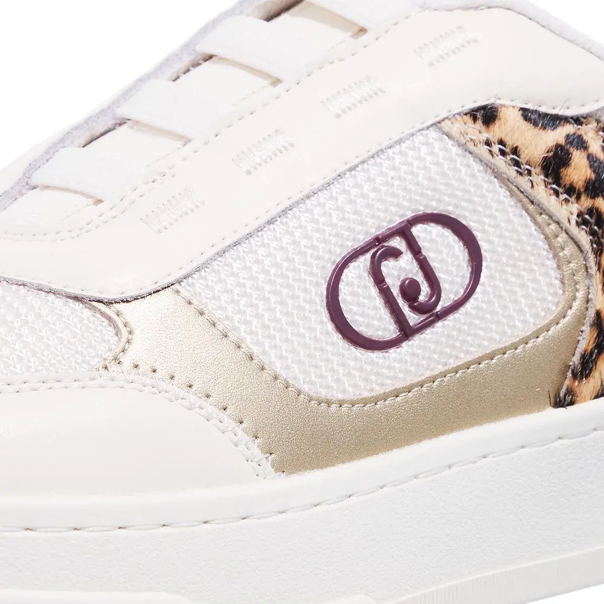 Low-Top Sneaker mit Leopardenmuster