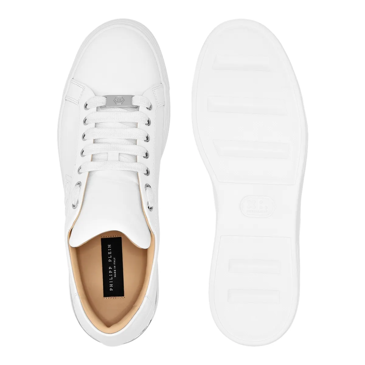 Weiße Damen-Leder-Sneakers