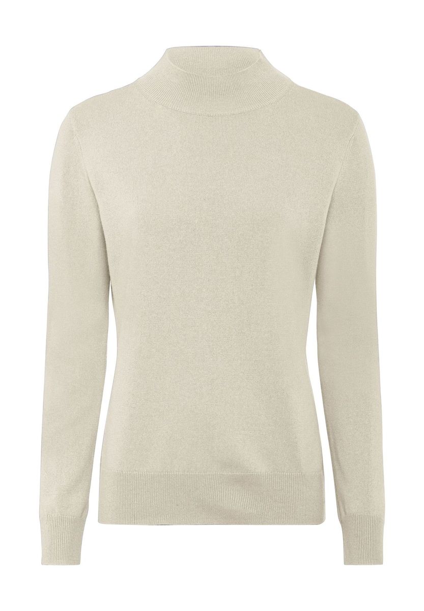 GALERIA Seide-Kaschmir Pullover "Rom", Stehkragen, für Damen, weiß, 38