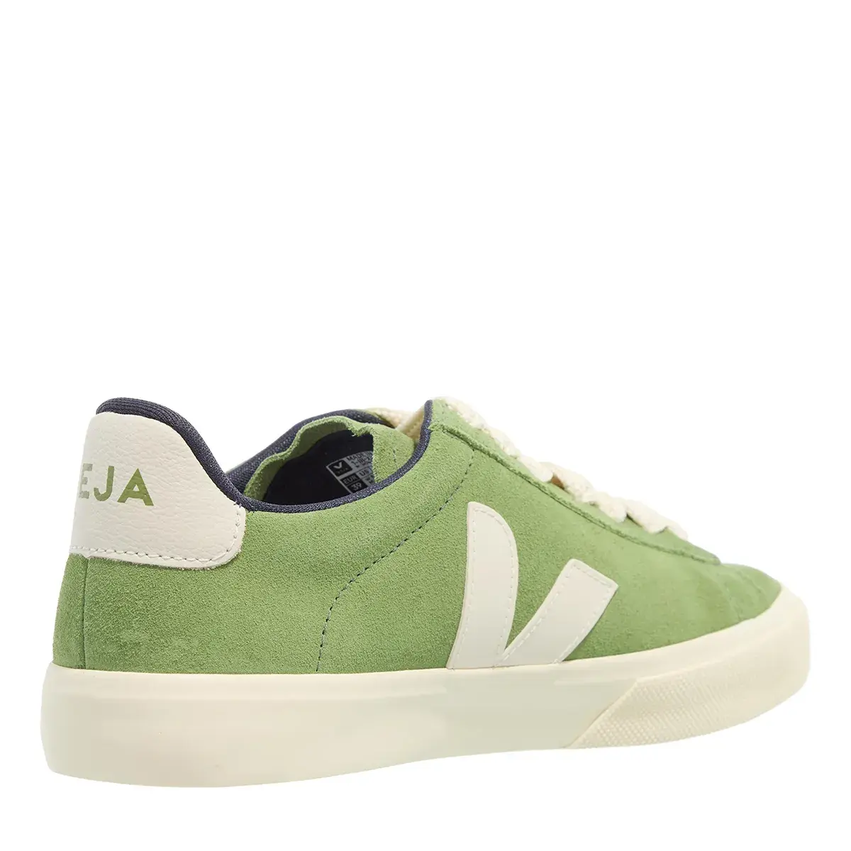 Grüner Wildleder Low-Top Sneaker