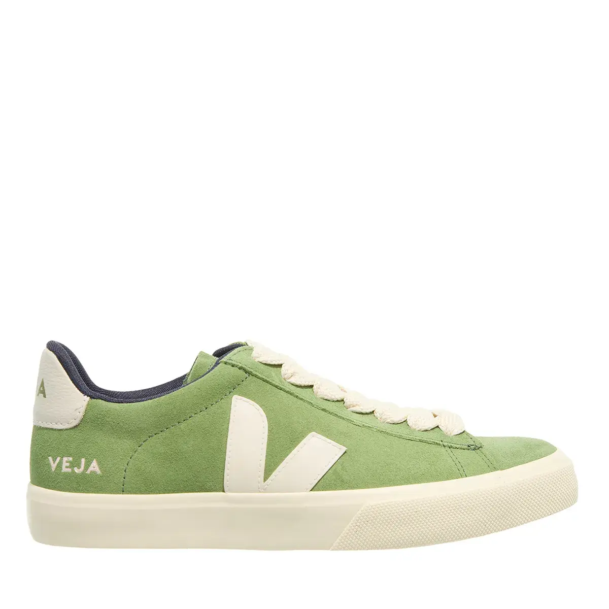 Grüner Wildleder Low-Top Sneaker