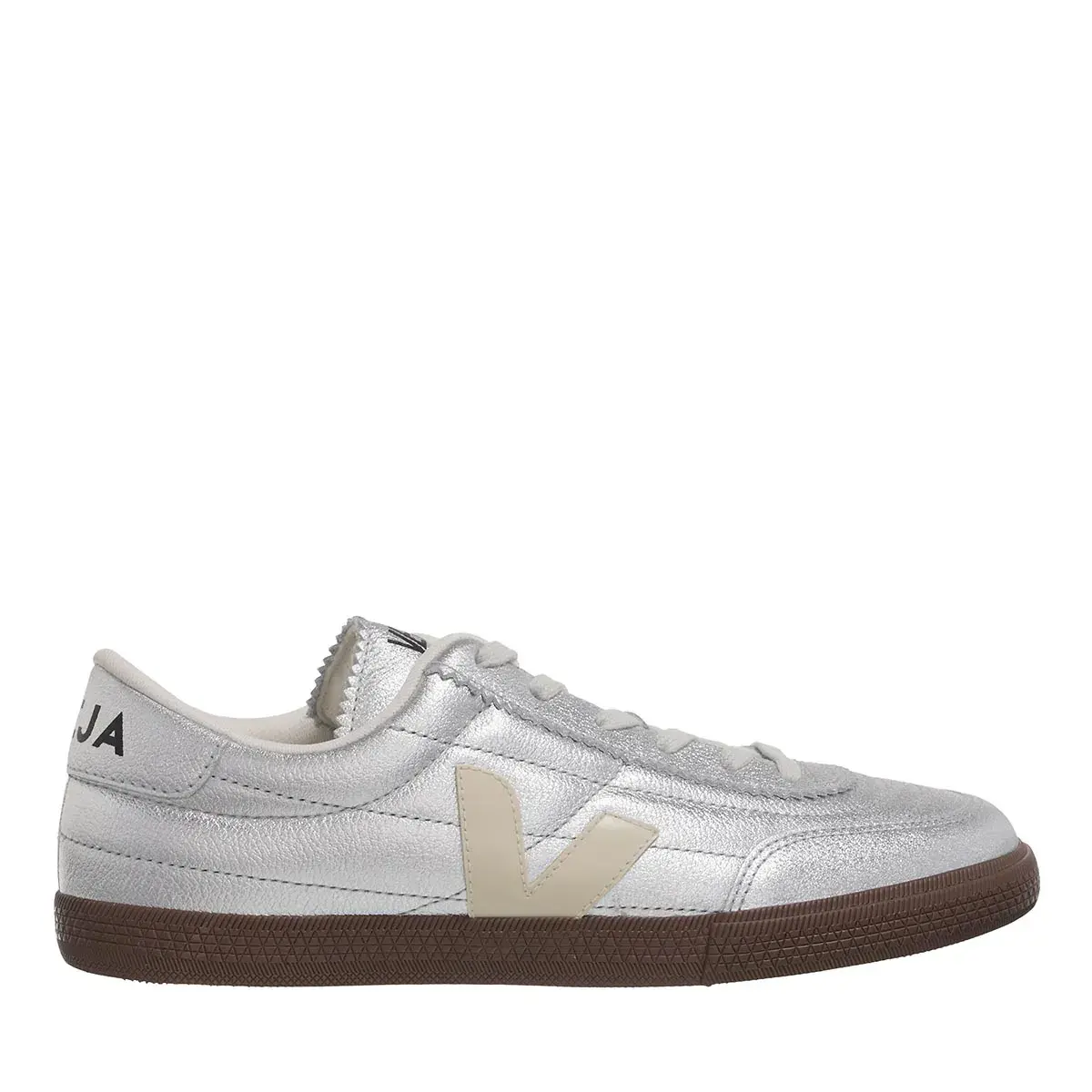 Retro-inspirierte silberne Panenka-Sneakers